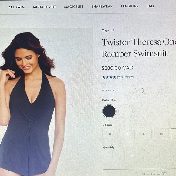 NEW Magicsuit Twister Theresa One Piece Romper Swimsuit - Picture 4 of 4